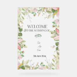 Modern Elegant bröllop Välkommen