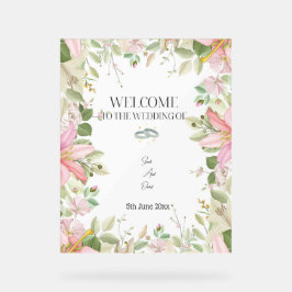 Modern Elegant bröllop Välkommen