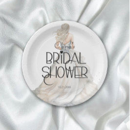 Modern Elegant Brud på Bröllopsdagen Bröllopsfest