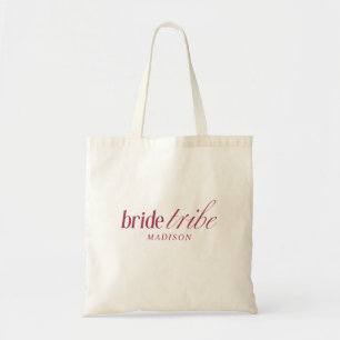 Modern Elegant Brud Tribe Script Typografi Tygkasse