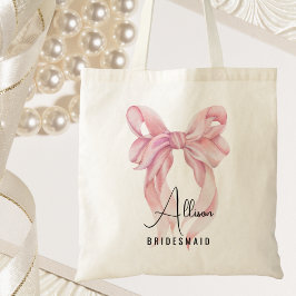 Modern Elegant Brudtärna Sällskap Hen Party Tygkasse