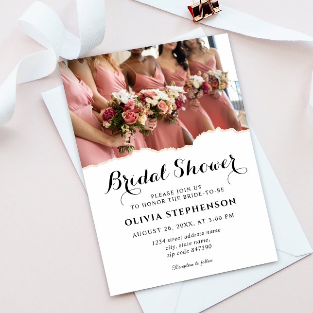 Modern Elegant Brudtärnor Bröllopsdusch Inbjudningar (Skapare uppladdad)