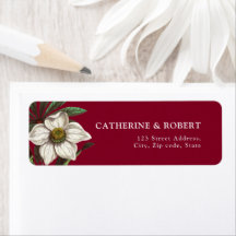 Modern Elegant Burgundy Red White-jul Ro