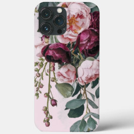 Modern elegant burgundy rosa ros