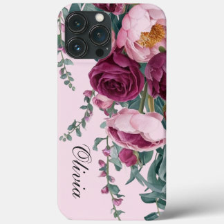Modern elegant burgundy rosa ros
