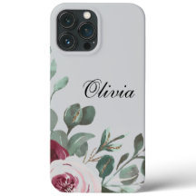 Modern elegant burgundy rosa ros