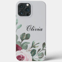 Modern elegant burgundy rosa ros