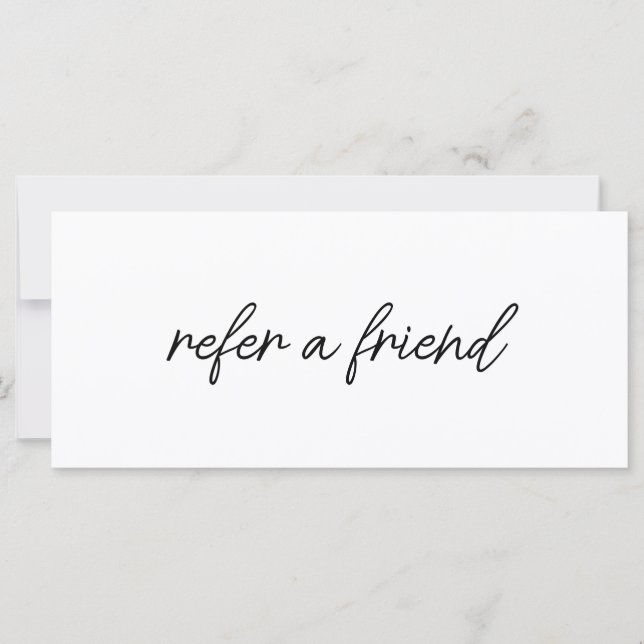 Modern Elegant Business Logo Referral Card (Framsida)