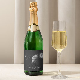 Modern Elegant Calligraphy Black and White Photo