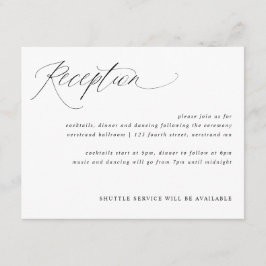 Modern Elegant Calligraphy-bröllopskort Tilläggskort