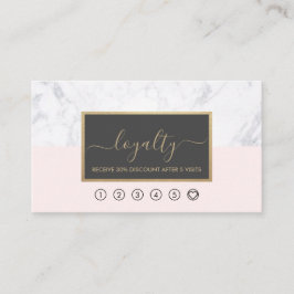 Modern Elegant Calligraphy  och Grått Loyalty Visitkort