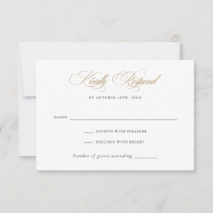 Modern Elegant Calligraphy Script-Bröllop OSA Inbjudningar