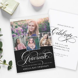 Modern Elegant Calligraphy Studenten Inbjudningar