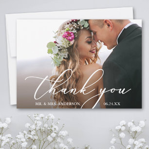 Modern Elegant Calligraphy Tack-kort Tack Kort