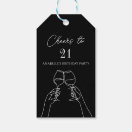Modern elegant chic besöker 21 födelsedagsfester presentetikett