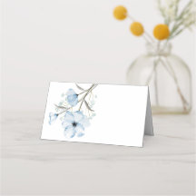 Modern Elegant Chic Damblå Bröllop