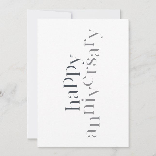 Modern, elegant, chic design Happy Anniversary (Framsida)