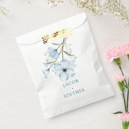 Modern Elegant Chic Dusty Blue Bröllop