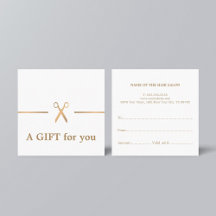 Modern Elegant Chic Faux Guld White Hair Stylist