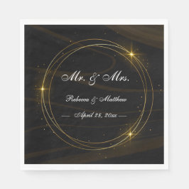 Modern Elegant Chic guld Light Pappersservett