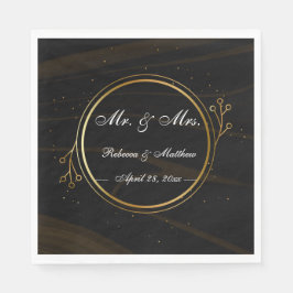 Modern Elegant Chic guld Light Pappersservett