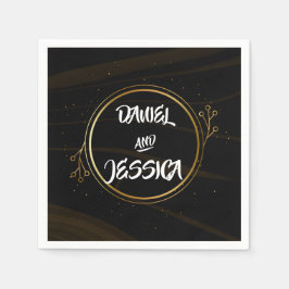 Modern Elegant Chic guld Light Pappersservett