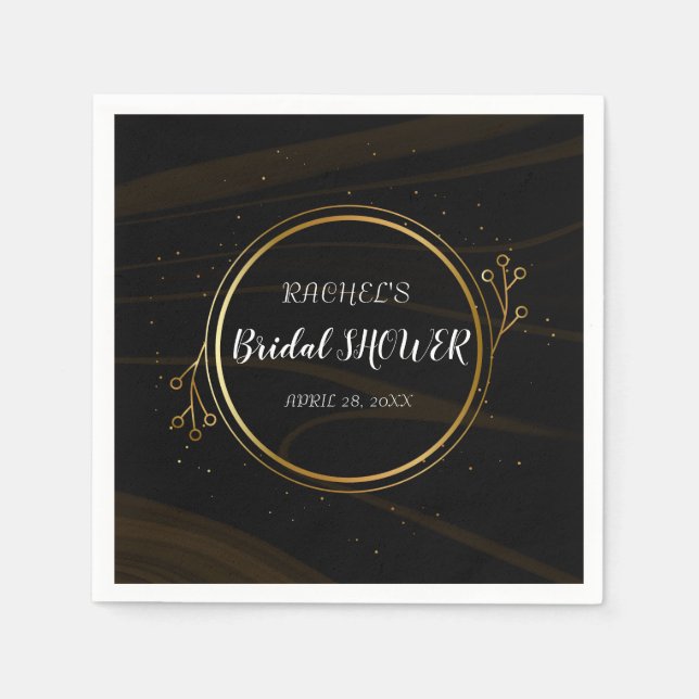 Modern Elegant Chic guld Light Pappersservett (Framsidan)