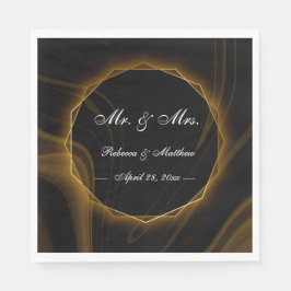 Modern Elegant Chic guld Light Pappersservett