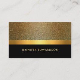 Modern Elegant chic guld svart professionell Visitkort