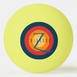 Modern Elegant Chic Monogrammed initial Anpassning Pingisboll