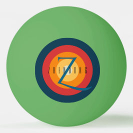 Modern Elegant Chic Monogrammed initial Anpassning Pingisboll