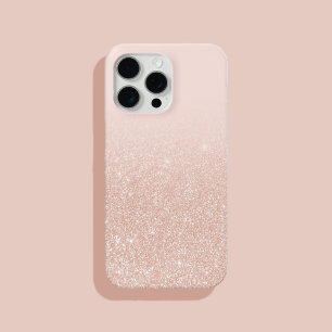 Modern Elegant Chic Ombre Ro Guld Glitter
