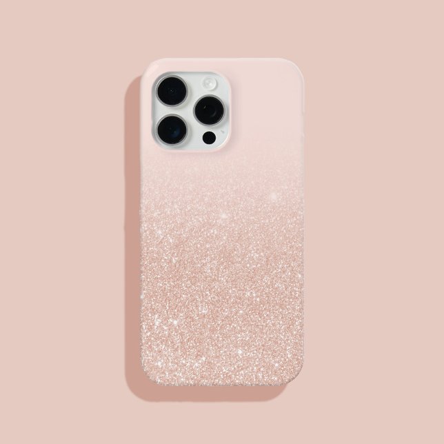 Modern Elegant Chic Ombre Ro Guld Glitter (Skapare uppladdad)