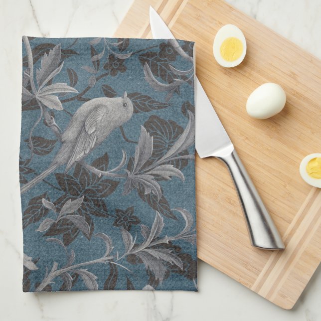 Modern Elegant Chinoiserie-Blommönstret Kökshandduk (Vikt i Fjärdedel)