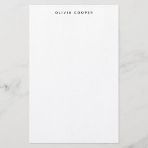 Modern Elegant Classic Black Personal Stationery Brevpapper