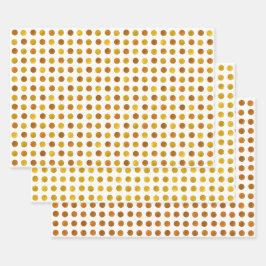 Modern Elegant Classy White Guld Copper Polka dots
