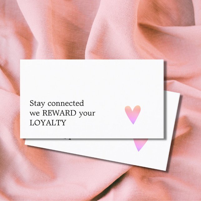 Modern Elegant Clean Loyalyt Coupon Beauty Salon Lojalitetskort (Skapare uppladdad)