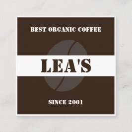 Modern Elegant Coffee Shop Beans Lojalitetskort