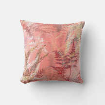 Modern Elegant Coral Rosa Frond