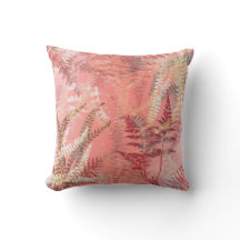 Modern Elegant Coral Rosa Frond