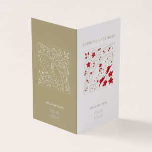 Modern Elegant Corporate Säsong Hälsning Card Kort