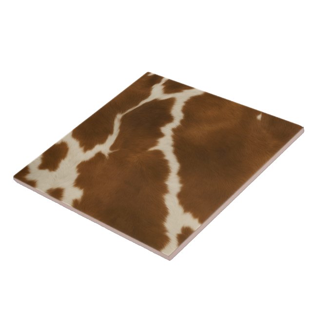 Modern Elegant Cow Faux Leather Collection Kakelplatta (Sidan)