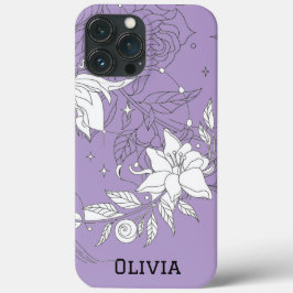 Modern elegant cute girly simple florals