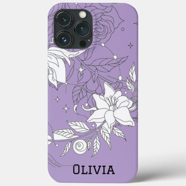 Modern elegant cute girly simple florals (Baksida)