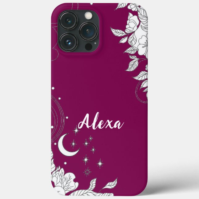 Modern elegant cute girly simple florals (Baksida)