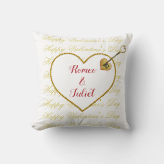 Modern Elegant Cute Red Heart Kärlek Valentines da Kudde