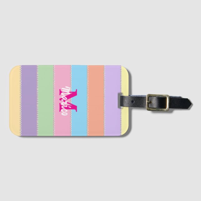 Modern elegant cute simple shiny  bagagebricka (Framsida horisontal)