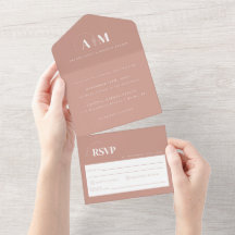 Modern Elegant Damrosa Bröllop