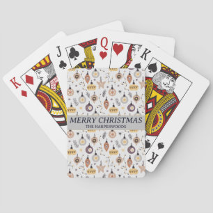 Modern Elegant - dekorativ julfamilj Casinokort