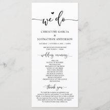 Modern Elegant, det gör vi, Bröllop Ceremony